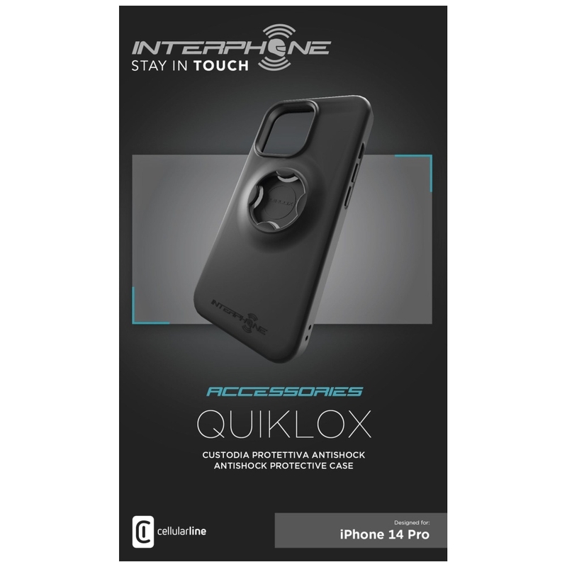 Ochranný kryt Interphone QUIKLOX pro Apple iPhone 14 Pro černý