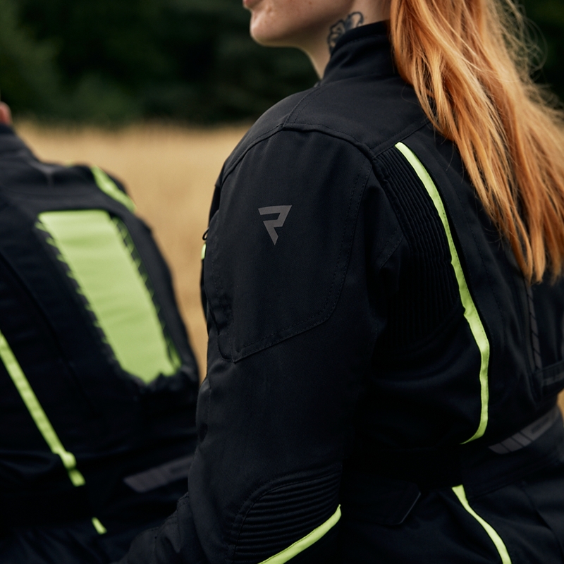 Dámská moto bunda Rebelhorn Hiker III černo-fluo žlutá výprodej
