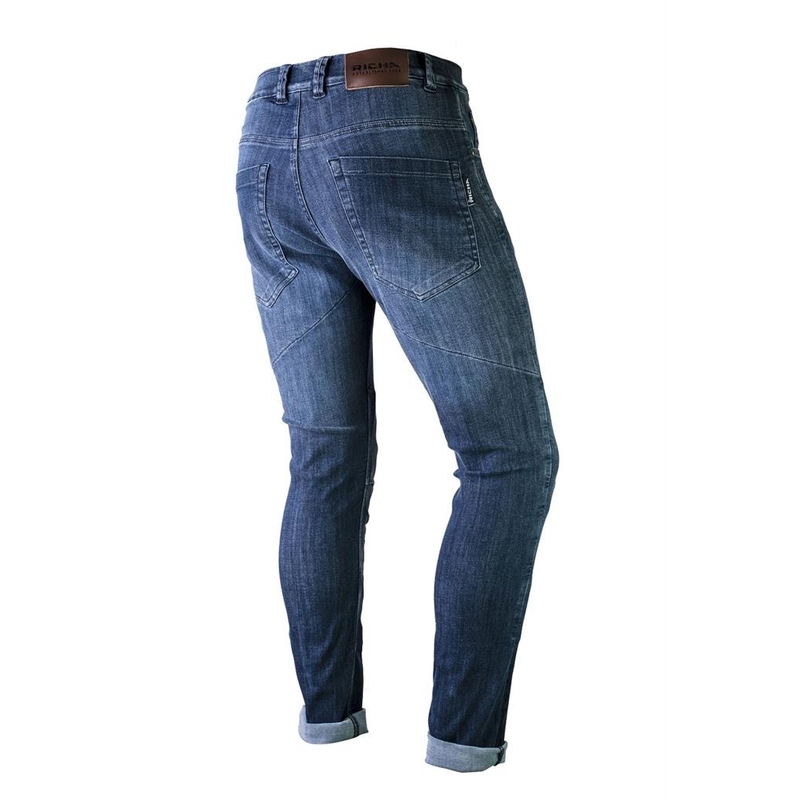 Jeansy na motorku RICHA Epic Jeans seprané modré výprodej