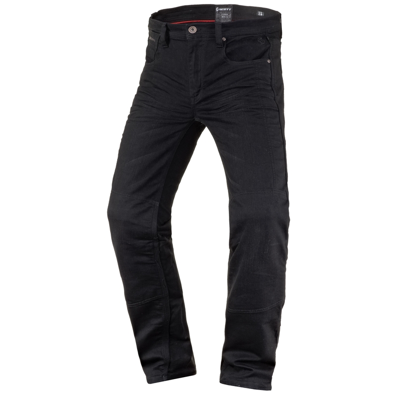 Jeansy na motorku SCOTT Denim Stretch černé