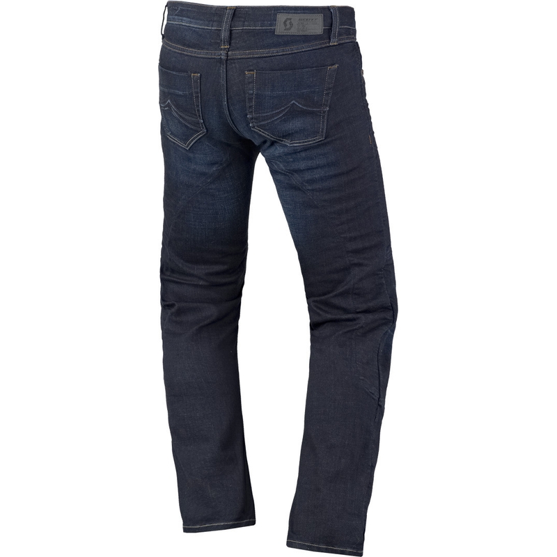 Dámské jeansy na motorku SCOTT Denim Stretch modré