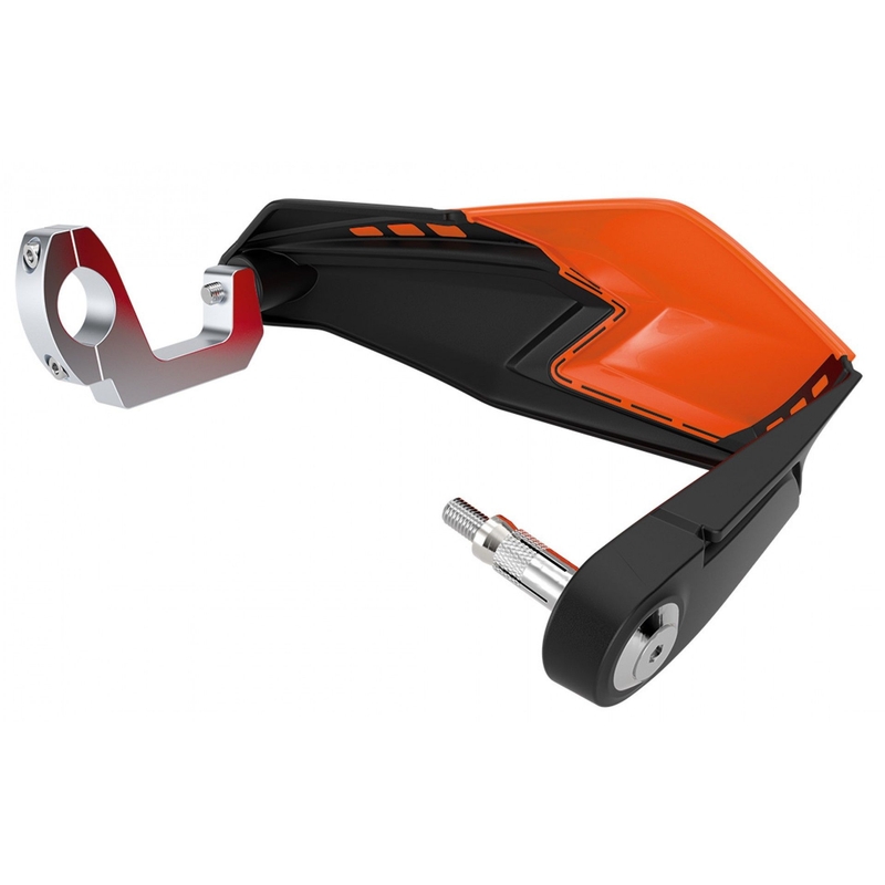 Chrániče páček POLISPORT S-DUAL s montážní sadou Černý/černý