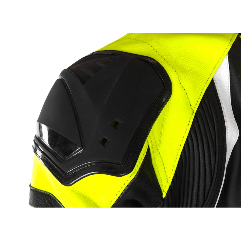 Kombinéza na motorku RSA GT2 černo-bílo-fluo žlutá výprodej