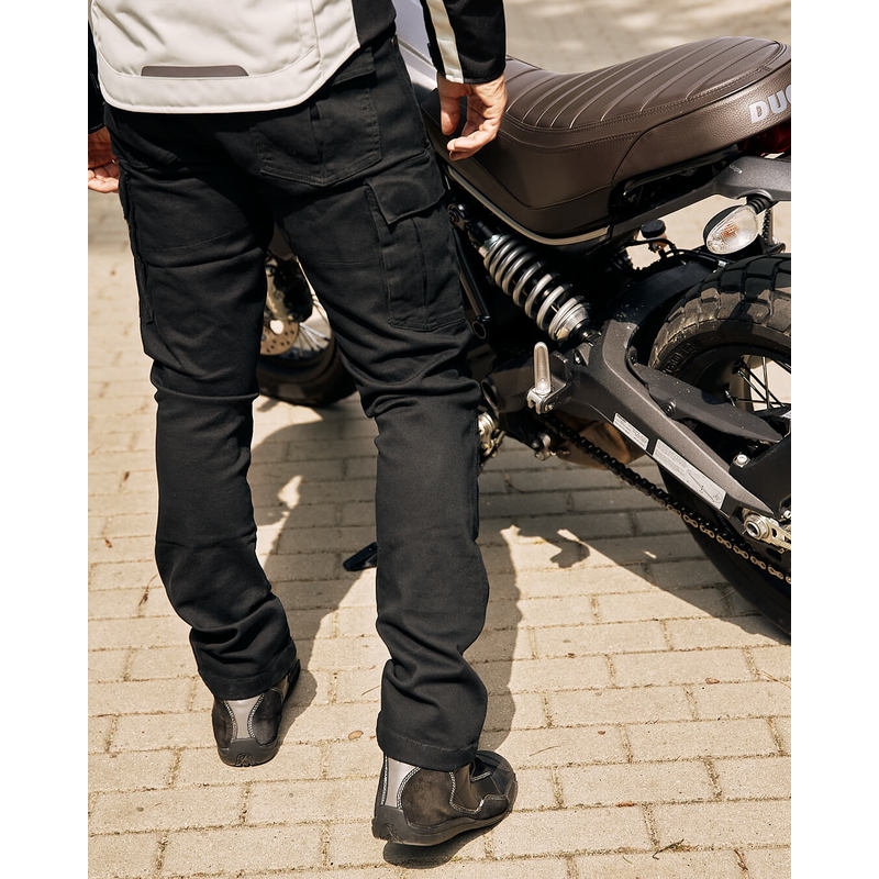 Jeansy na motorku Ozone Shadow II černé výprodej