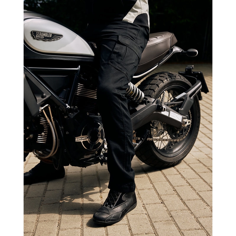 Jeansy na motorku Ozone Shadow II černé výprodej