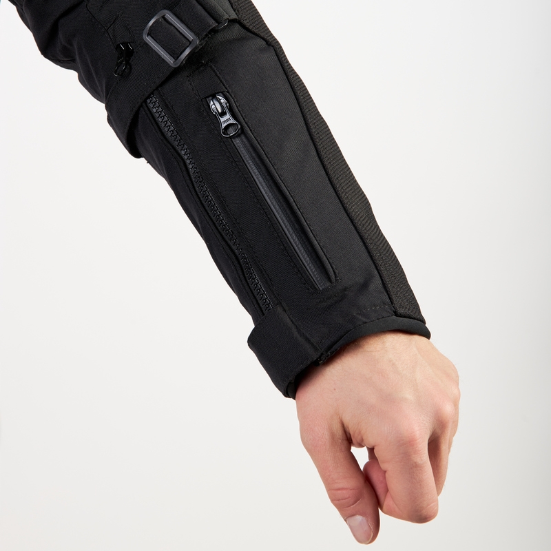 Bunda na motorku Rebelhorn Patrol černo-šedo-fluo žlutá