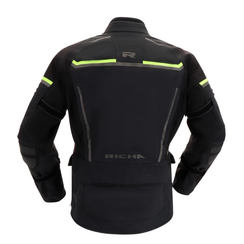 Bunda na motorku RICHA Atlantic 2 Gore-Tex černo-fluo žlutá výprodej