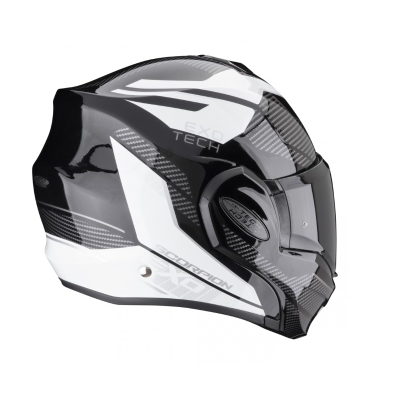 Překlápěcí přilba Scorpion EXO-TECH EVO ANIMO černo-bílá výprodej