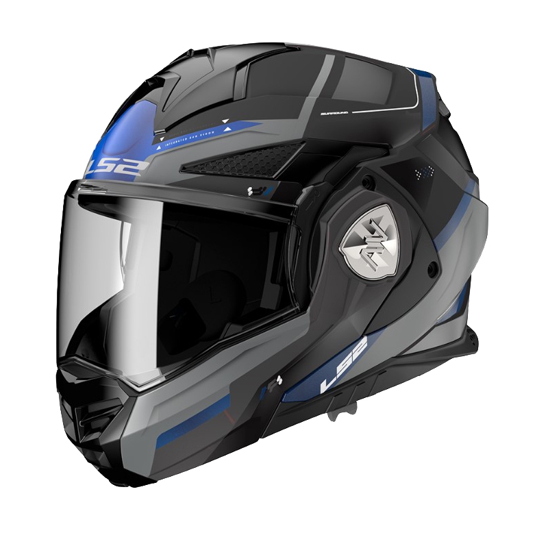 Překlápěcí přilba na motorku LS2 FF901 Advant X Spectrum černo-modro-titanová