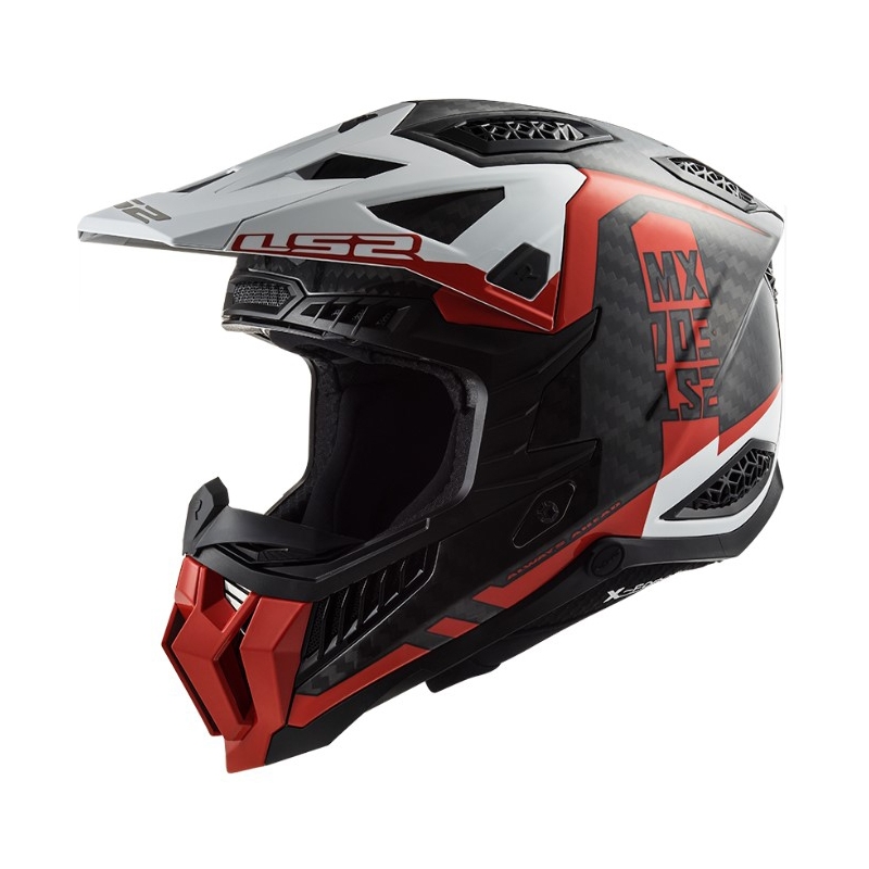 Motokrosová přilba LS2 MX703 C X-Force Victory černo-červeno-bílá