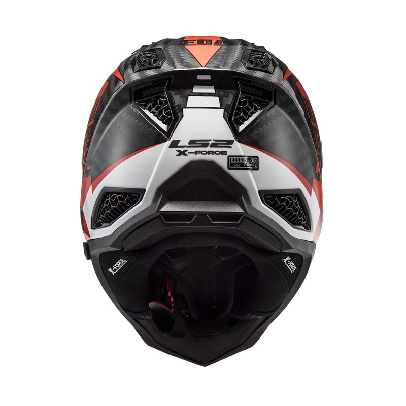 Motokrosová přilba LS2 MX703 C X-Force Victory černo-červeno-bílá