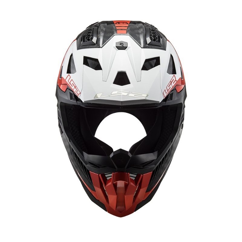 Motokrosová přilba LS2 MX703 C X-Force Victory černo-červeno-bílá