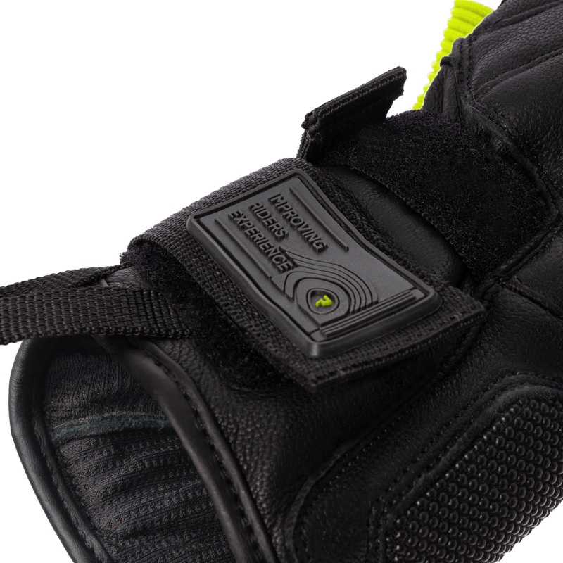Rukavice na motorku Rebelhorn Range černo-šedo-fluo žluté výprodej