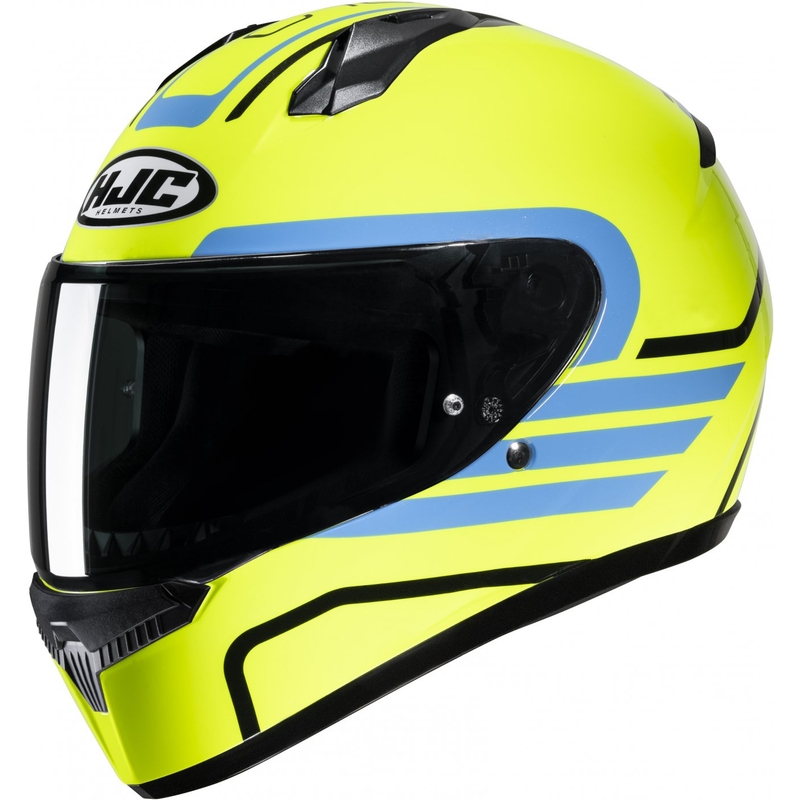 Integrální přilba na motorku HJC C10 Lito MC3H modro-fluo žlutá