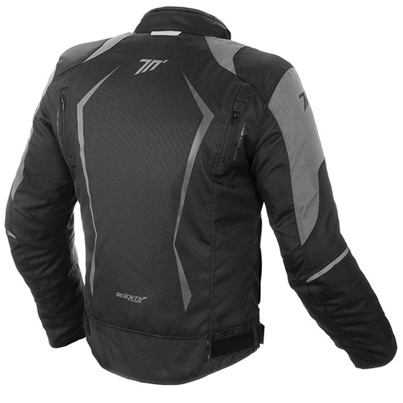 Bunda na motorku SEVENTY DEGREES SD-JR47 černo-šedá