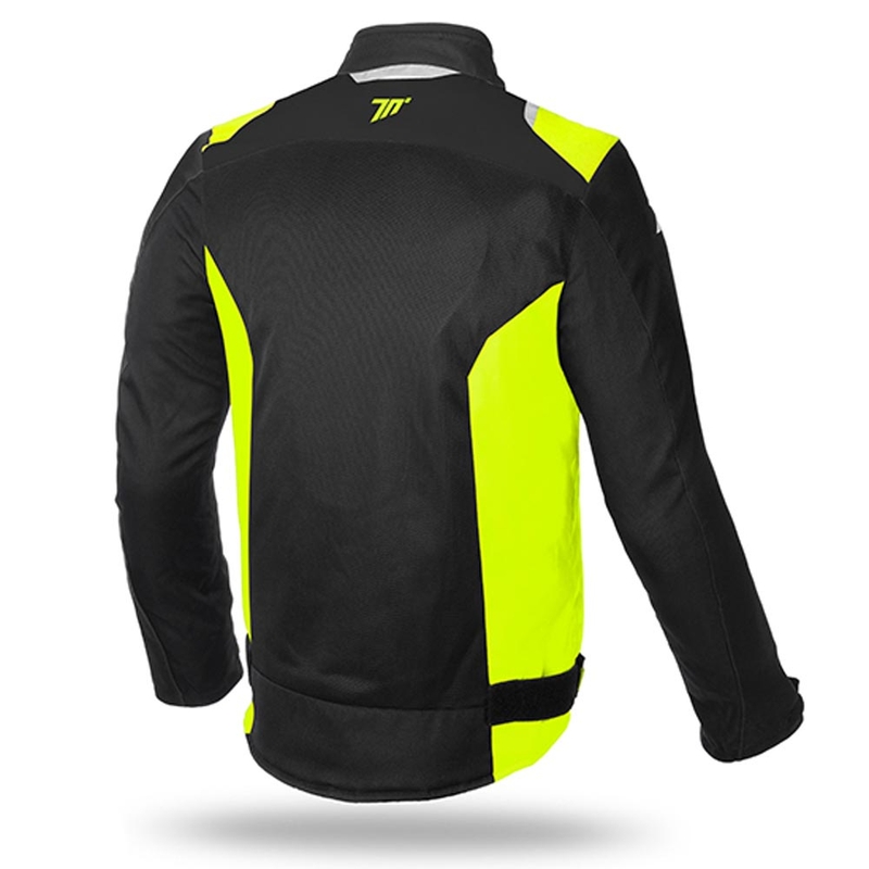 Bunda na motorku SEVENTY DEGREES SD-JR48 černo-fluo žlutá
