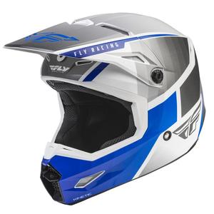Motokrosová přilba FLY Racing Kinetic Drift modro-šedo-bílá