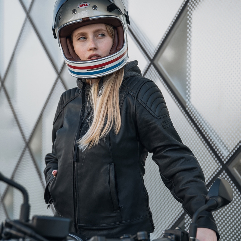 Dámská bunda na motorku Rebelhorn Impala černá