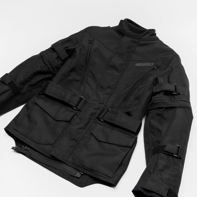 Dětská bunda na motorku Ozone Sahara černá