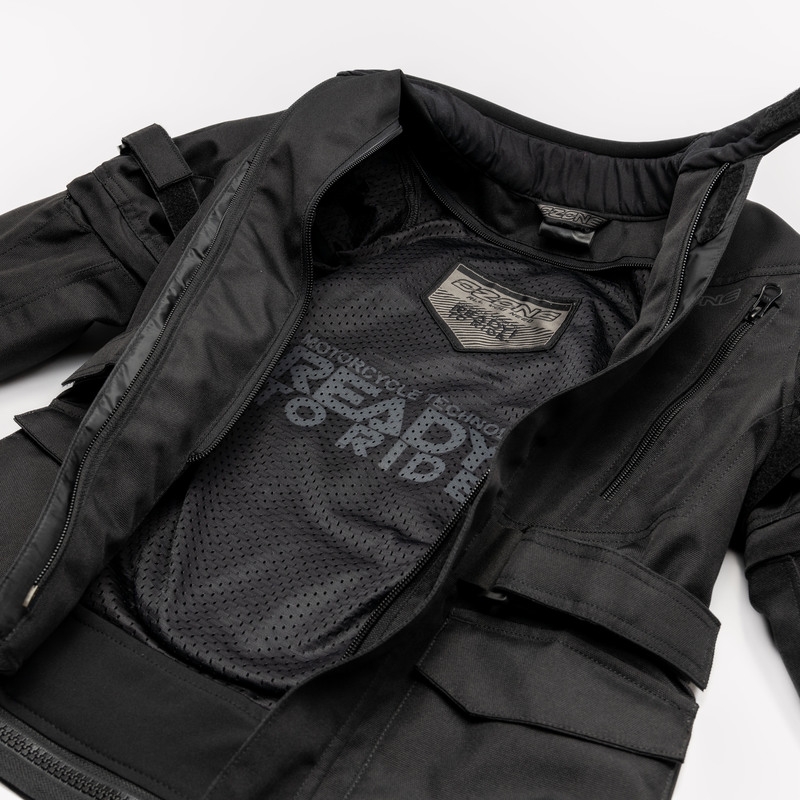 Dětská bunda na motorku Ozone Sahara černá