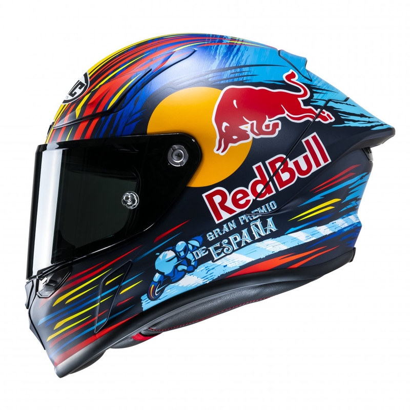 Integrální přilba na motorku HJC RPHA 1 Redbull Jerez GP MC21SF červeno-žluto-modrá