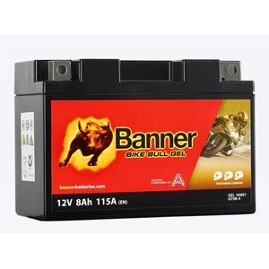 Gelová baterie Banner Bike Bull Gel 12V, YT9B-4, 8AH, 115A