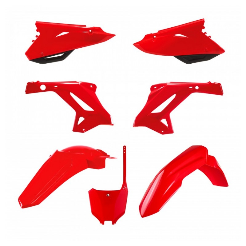 Sada plastů POLISPORT restyling červená pro HONDA CR 125 R 2000-2001, HONDA CR 250 R 2000-2001