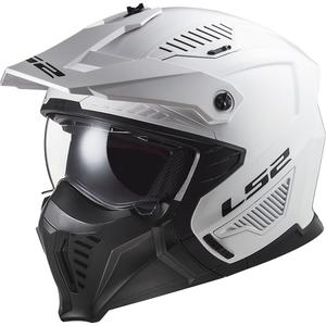 Trial helma na motorku LS2 OF606 Drifter Solid bílá