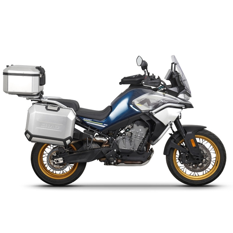 Kompletní sada hliníkových kufrů SHAD TERRA, 55L topcase 36L/47L boční kufry, včetně montážní sady a plotny SHAD CF Moto 800MT