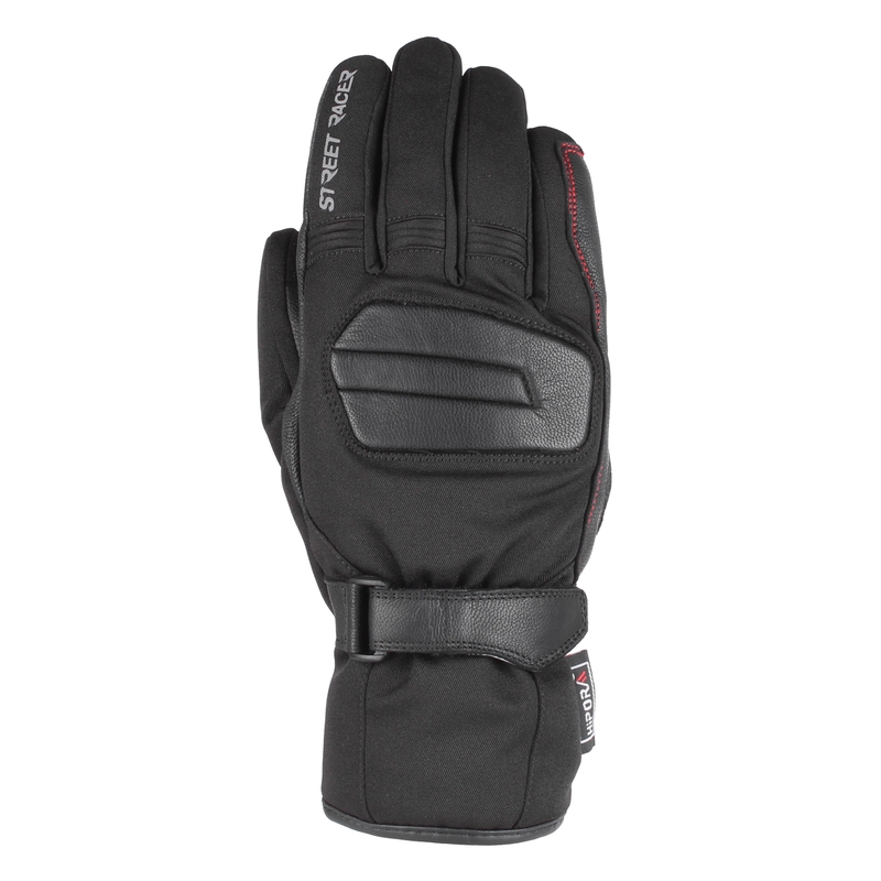 Rukavice na motorku Street Racer Monzoon černé