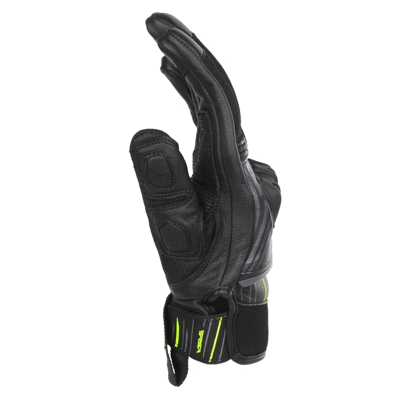 Rukavice na motorku RSA Sprint černo-fluo žluté