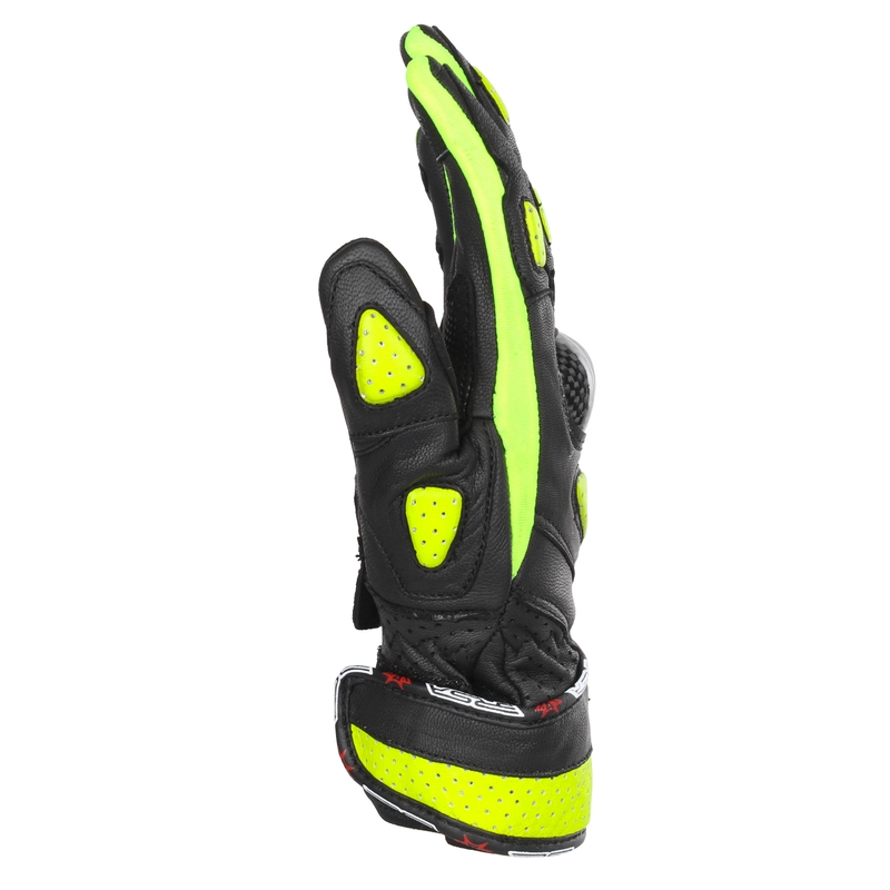 Dámské rukavice na motorku RSA RX2 černo-fluo žluté