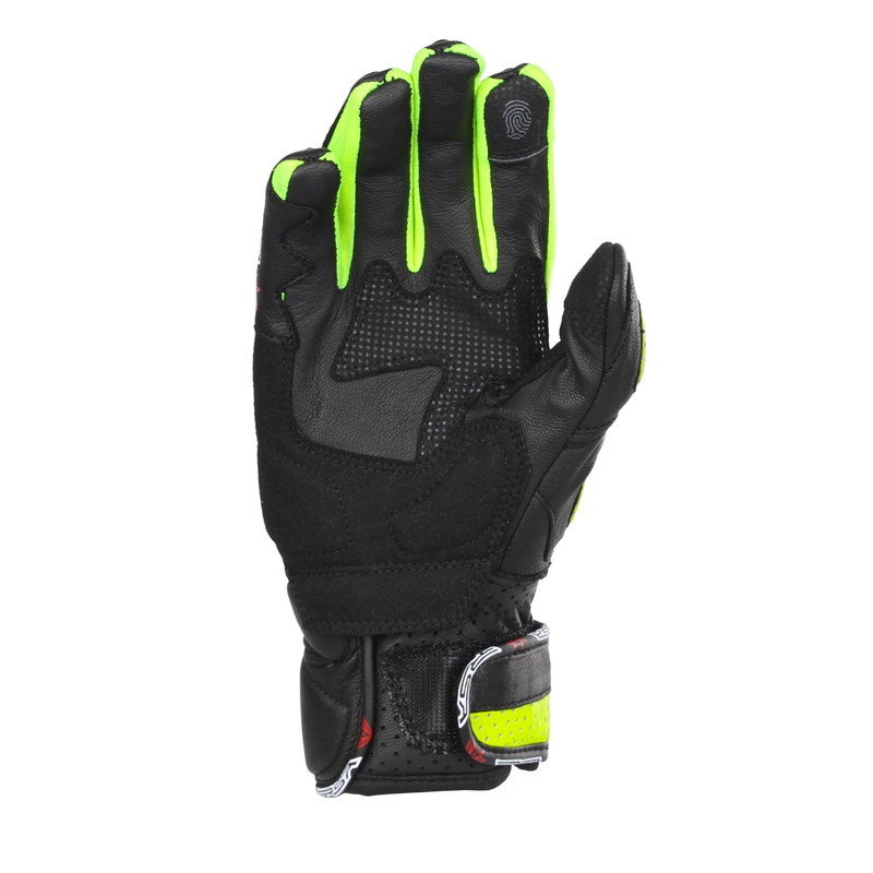 Dámské rukavice na motorku RSA RX2 černo-fluo žluté
