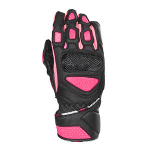 Dámské rukavice na motorku RSA RX2 černo-růžové