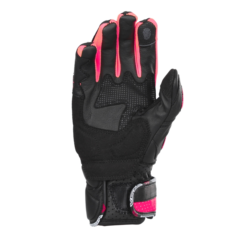 Dámské rukavice na motorku RSA RX2 černo-růžové