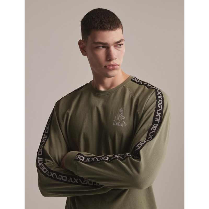 Triko s dlouhým rukávem DAKAR DKR LG STRAP khaki