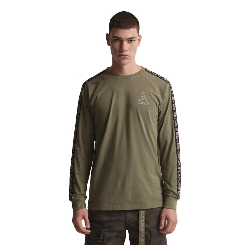 Triko s dlouhým rukávem DAKAR DKR LG STRAP khaki
