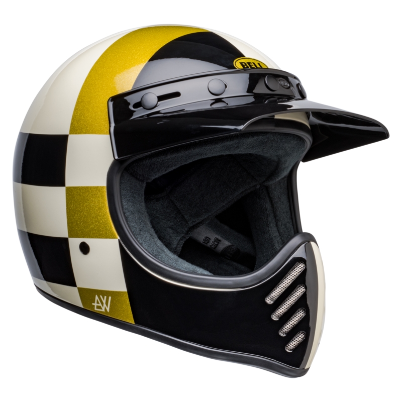 Přilba na motorku Bell Moto-3 Atwyld Orbit bílo-černá