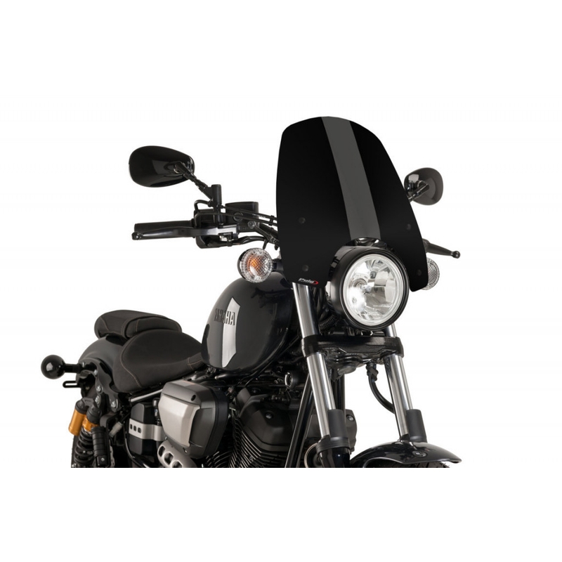 Plexi štít PUIG NEW. GEN TOURING černý pro YAMAHA XV 950 2014-2020