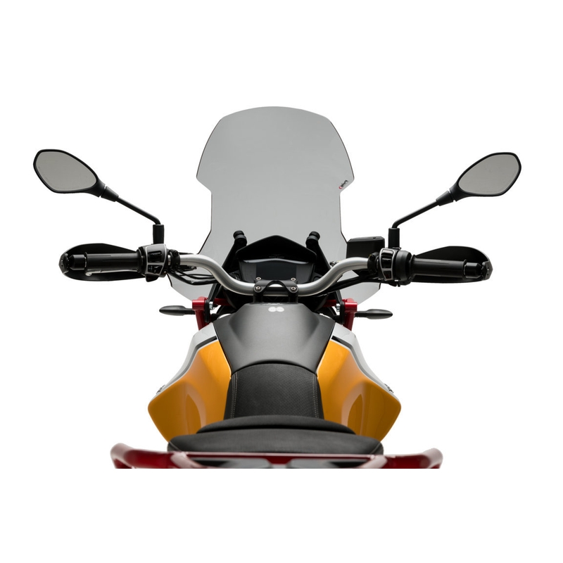 Plexi štít PUIG TOURING kouřová pro MOTO GUZZI V 85 TT 850 / Travel 2019-2023