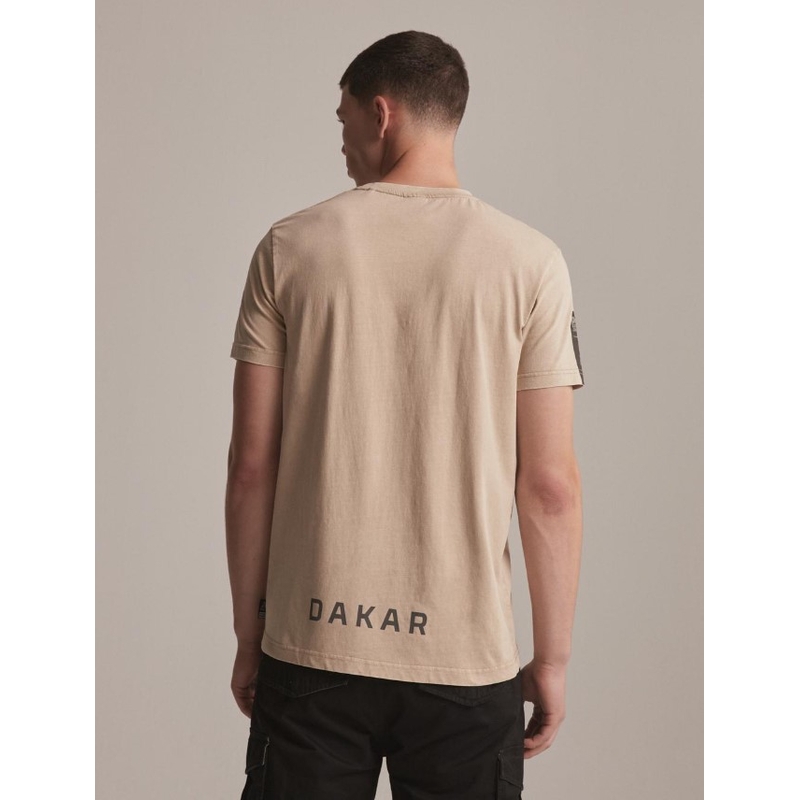 Tričko DAKAR DKR Wash 02 béžové