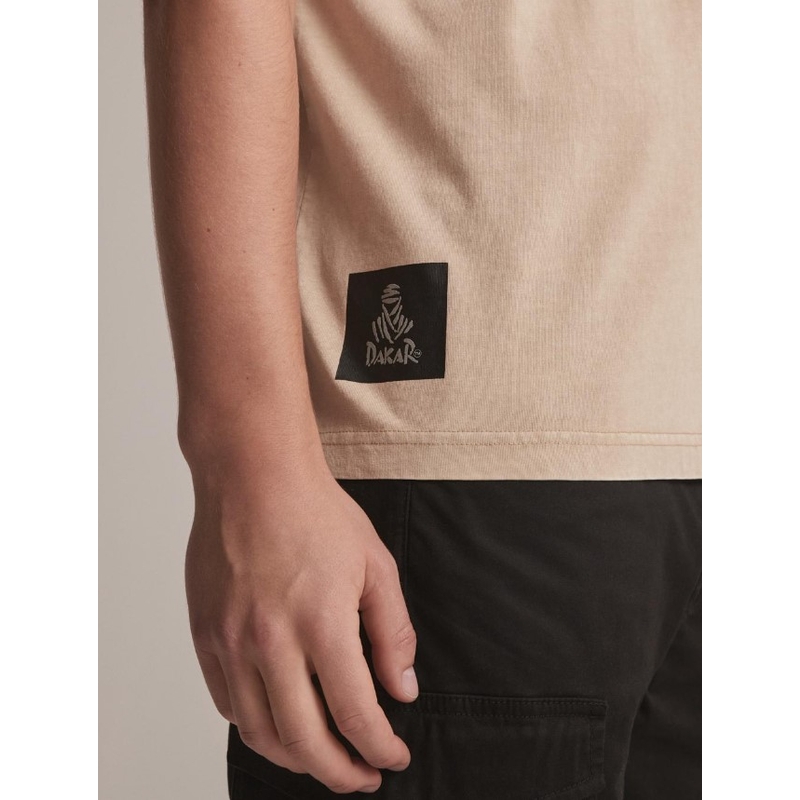 Tričko DAKAR DKR Wash 02 béžové