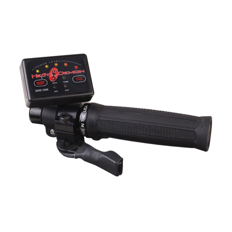 Vyhřívané gripy SYMTEC ATV Clamp On Quad Zone černé