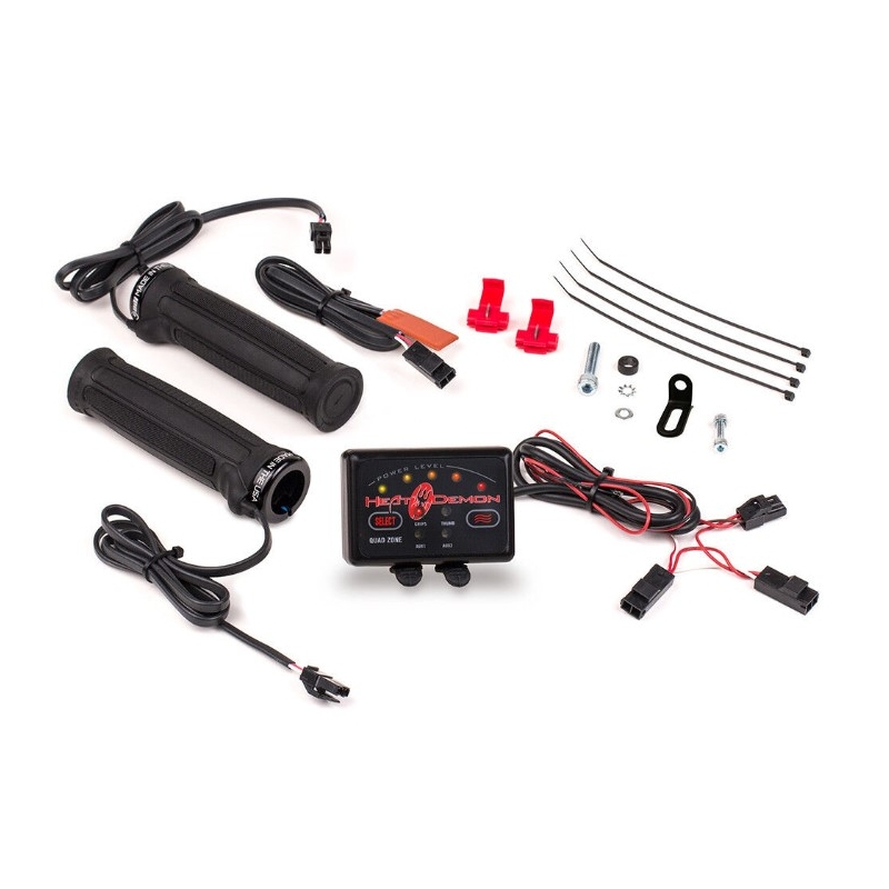 Vyhřívané gripy SYMTEC ATV Clamp On Quad Zone černé