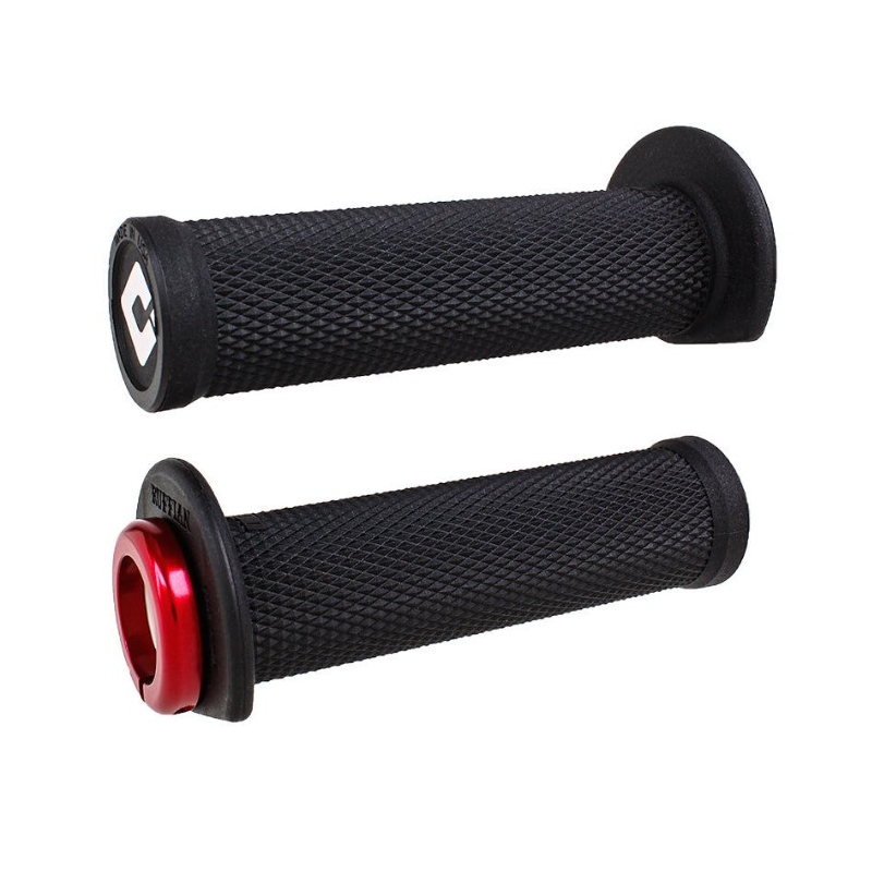 Gripy ODI RUFFIAN ATV LOCK-ON V2.1 125mm černo-červené