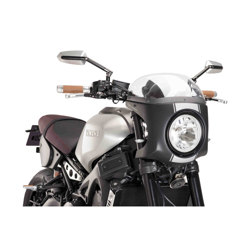 Plexi štít PUIG SEMI-FAIRING matná černá průhledný