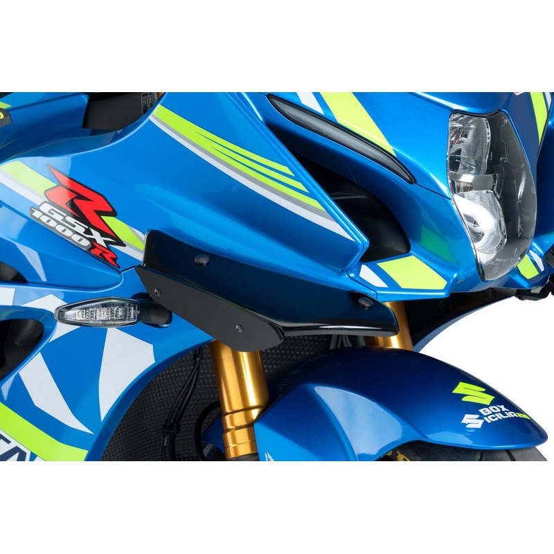 Boční spoilery PUIG SPORT černý pro SUZUKI GSX-R 1000 2017-2022, SUZUKI GSX-R 1000 R / RZ 2017-2021
