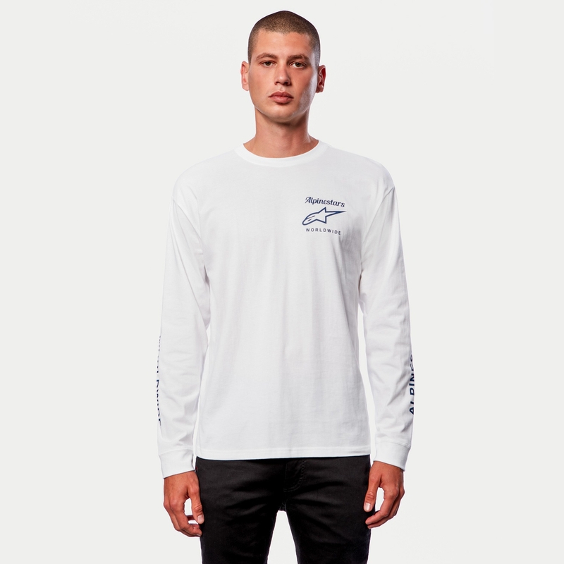 Triko Alpinestars Authenticated Tee bílo-černé
