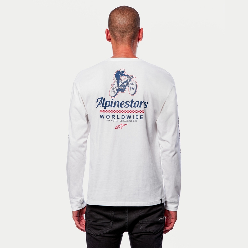 Triko Alpinestars Authenticated Tee bílo-černé