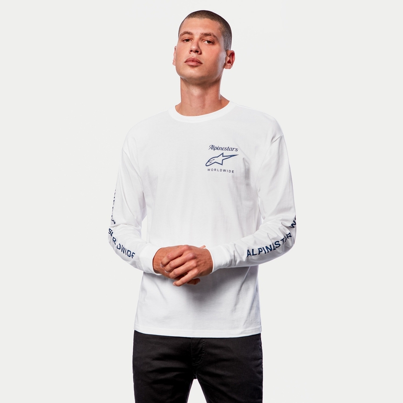 Triko Alpinestars Authenticated Tee bílo-černé